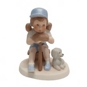 Vintage 1984 Goebel "Amerkids Benched" figurine from 1984‎